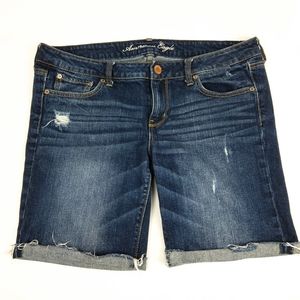 American Eagle Stretch Denim Cut Off Shorts